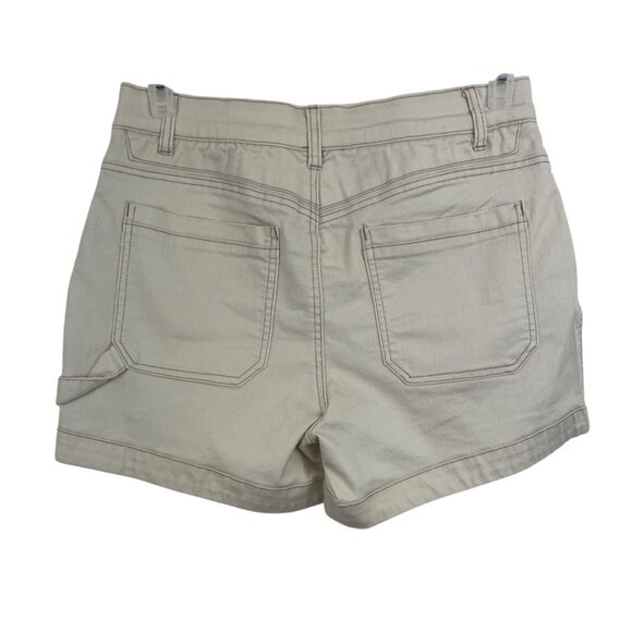 Democracy "Ab" Solution Tan High Rise Denim Shorts Womens Size 10 - Picture 2 of 11